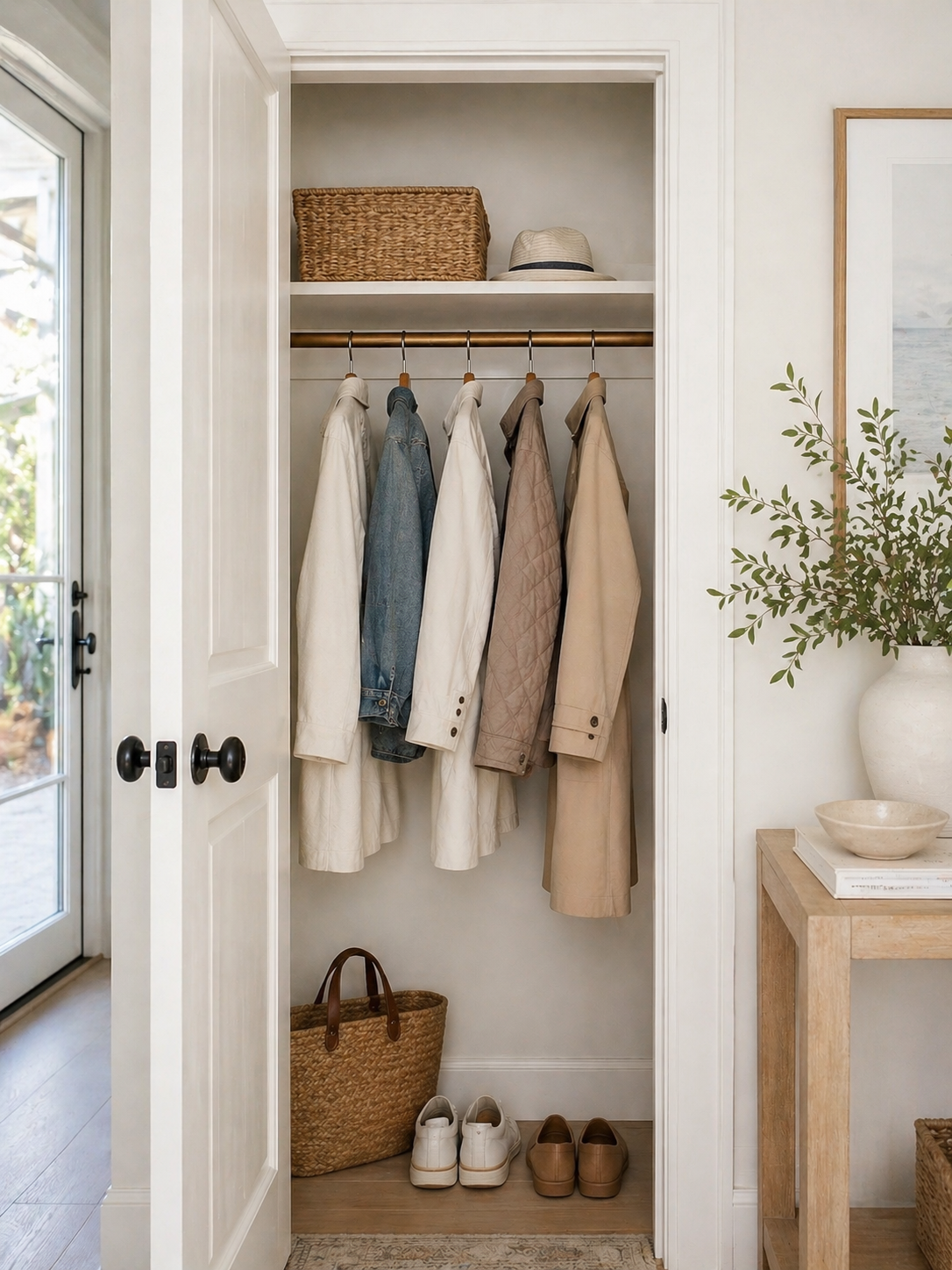 Declutter Your Coat Closet - 30 Spaces in 30 Days - Kelly Zugay - Florida Mom Blog, Blogger
