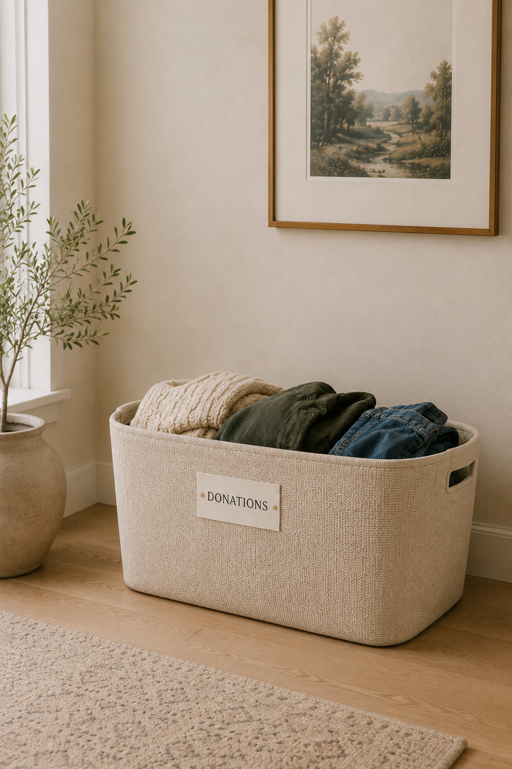 How to Set Up a Donation Station - Decluttering Challenge Kelly Zugay Florida Mom Blog